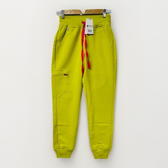 FIGS Women Zamora Yoga Jogger Scrub Pant Petite XXS Green W22SW2012P Technical - Picture 1 of 8
